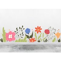 Blumen Deko Wandtatto Wandsticker Wandkunst Dekor Florale Inneneinrichtung Wohnkultur Home Style Schöne Wand Vinyl Wohnzimmer 1153Es von EnSuArtDecals