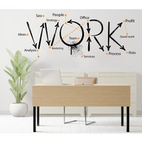 Büro Wandtattoo, Business Wandtattoo Vinyl Aufkleber, Motivation Teamwork Erfolg Idee Wandtattoo 995Es von EnSuArtDecals