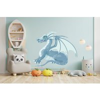 Drachen Wandtattoo Vinyl Kinderzimmer Aufkleber Fantasy Wanddeko Schlafzimmer Wandbilder 1194Es von EnSuArtDecals