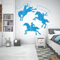 Pferd Reiten Vinyl Aufkleber Reiter Wandaufkleber Laufen Wand Kunst Tiere Vinyl Schlafzimmer Kinderzimmer Wandbild 1216Es von EnSuArtDecals