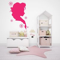 Prinzessin Wandtattoo Schnee, Mädchenzimmer Deko, Mädchenzimmer Wandsticker, Mädchen Geschenk, Kinderzimmer Deko 1274Es von EnSuArtDecals