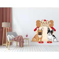 Wandtattoo Hundehaus Knochen, Tierhaus, Tierladen Wandtattoo, Hunde Tierliebhaber Geschenk 973Es von EnSuArtDecals