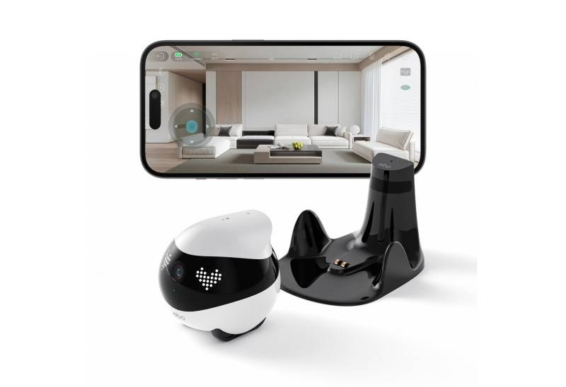 Enabot Smart Home Kamera EBO Air 2: KI‑Begleitroboter mit HD‑Video, Interaktion & Auto‑Tracking (Innenraum) von Enabot