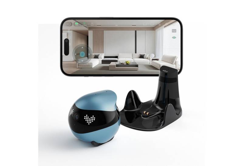 Enabot Smart Home Kamera EBO Air 2: KI‑Begleitroboter mit HD‑Video, Interaktion & Auto‑Tracking (Innenraum) von Enabot