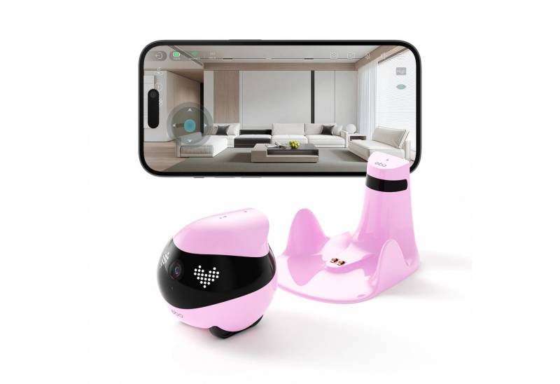 Enabot Smart Home Kamera EBO Air 2: KI‑Begleitroboter mit HD‑Video, Interaktion & Auto‑Tracking (Innenraum) von Enabot