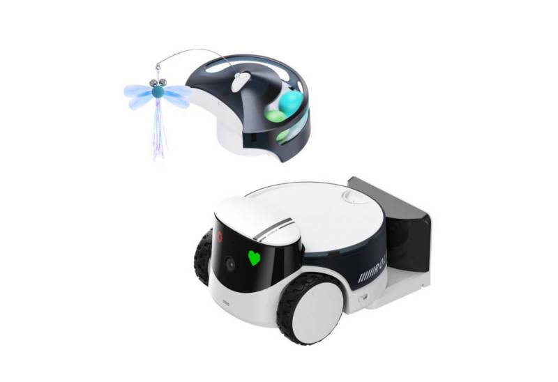 Enabot Überwachungskamera ROLA PetPal: Haustierbegleiter kabellos & interaktiv mit App‑Steuerung (Innenbereich, 2-tlg) von Enabot