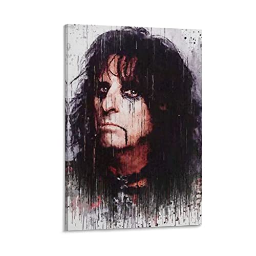 Enartly Bild Auf Leinwand Cantante rap classica Alice Cooper Poster 13 Poster Soggiorno Camera da letto Decorazione Cucina Pittura 50x70cm Senza Cornice von Enartly