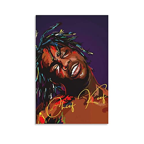 Enartly Bild Auf Leinwand Chief Keef Poster Wohnzimmer Schlafzimmer Malerei Kunstwerk 60x90cm Kein Rahmen von Enartly