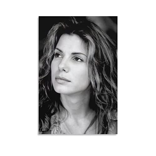 Enartly Bild Auf Leinwand Die Produzentin Sandra Bullock Young Wandfarbe Kunst Poster Dekor Moderne Home Kunstwerke Geschenkidee 60x80cm Kein Rahmen von Enartly