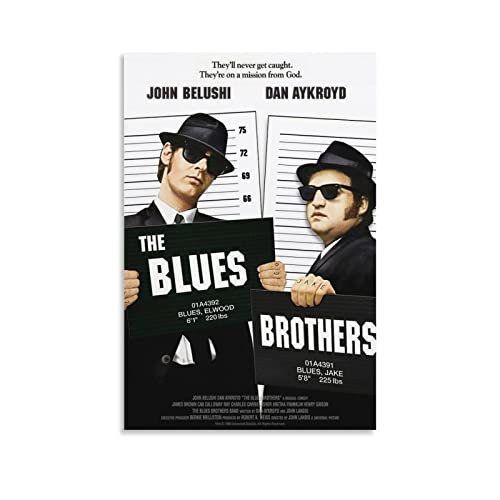 Enartly Bild Auf Leinwand Film The Blues Brothers Tela decorativa Wall Art Soggiorno Poster Camera da letto 40x60cm Senza Cornice von Enartly