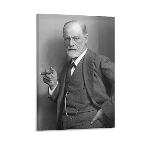 Enartly Bild Auf Leinwand Il neurologo Sigmund Freud e le opere d'arte dei sigari 50x70cm Senza Cornice von Enartly