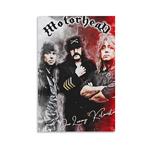 Enartly Foto Auf Leinwand Mikkey Dee Lemmy Kilmister Poster Teens Murales per soggiorno bagno 40x60cm Senza Cornice von Enartly