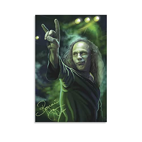 Enartly Foto Auf Leinwand Ronnie James Dio Poster e Wall Art Arredamento moderno della camera da letto familiare 60x90cm Senza Cornice von Enartly