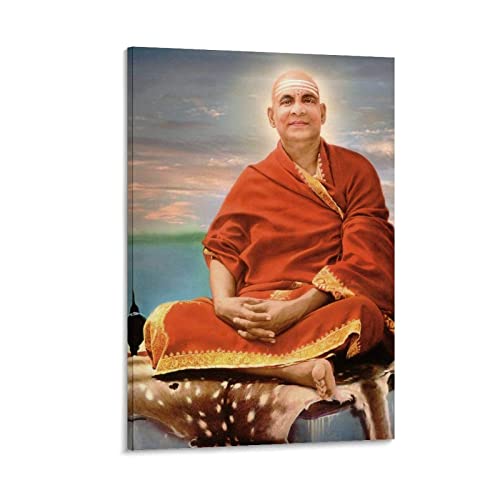 Enartly Kunstdruck Poster Swami Sivananda Spiritueller Yoga-Lehrer 50x70cm Kein Rahmen von Enartly