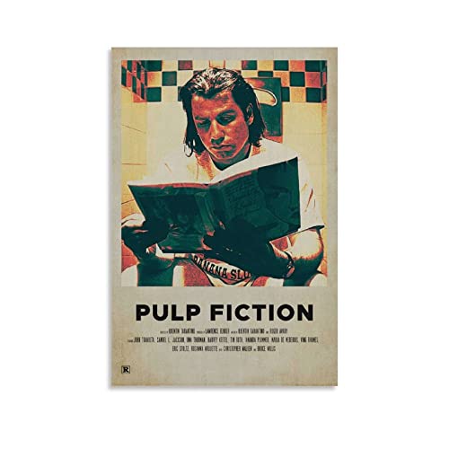 Enartly Kunstwerk Malerei Leinwanddrucke PULP FICTION Poster Arredamento Casa Decorativo Soggiorno Camera da letto 30 * 50cm Senza Cornice von Enartly