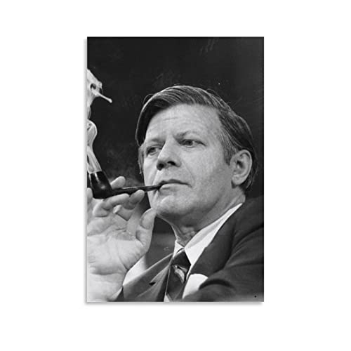 Enartly Leinwand Bilder Helmut Schmidt Poster 30x50cm Kein Rahmen von Enartly