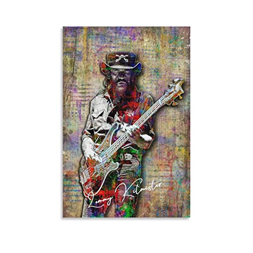 Enartly Leinwand Druck Poster Lemmy Kilmister Poster Canvas Wall Art Pictures for Bedroom Wall Art Gifts Decor 30x50cm Senza Cornice von Enartly