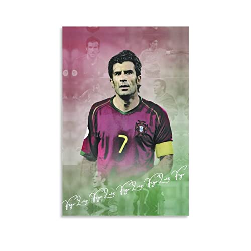 Enartly Leinwand Druck Poster Luís Figo Tela decorativa Wall Art Soggiorno Poster Camera da letto 30x50cm Senza Cornice von Enartly