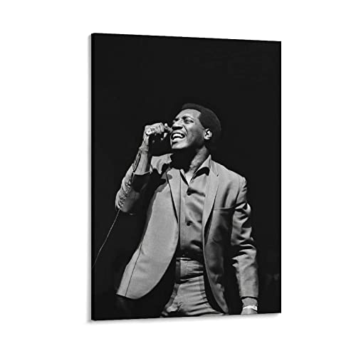 Enartly Leinwand Druck Poster Otis Redding Singer Life Nero Bianco Poster Decorazione Soggiorno Camera da letto Pittura 40x60cm Senza Cornice von Enartly