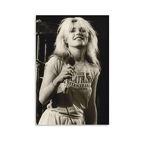 Enartly Leinwand Malerei Bild Debbie Harry Singer Poster Raumdekoration für Teenager Mädchen Wandgemälde Heimdekoration Küche 50x70cm Kein Rahmen von Enartly