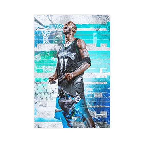 Enartly Leinwand Wandkunst Malerei Basket Hall of Fame Kevin Garnett Poster Arredamento Casa Decorativo Soggiorno Camera da letto 50x70cm Senza Cornice von Enartly