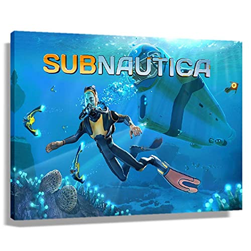 Enartly Leinwand Wandkunst Malerei Subnautica Gioco Agriturismo Modern Pics Anime Canvas Wall Art Soggiorno Poster Camera da letto Decor Painting 30x50cm Senza Cornice von Enartly