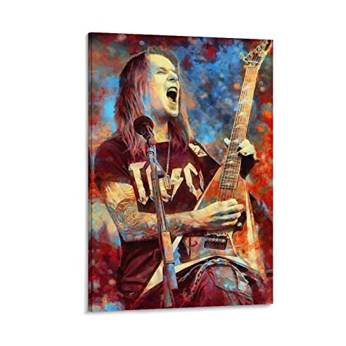 Enartly Poster Und Gedruckte Berühmte Rapper Alexi Laiho Poster 1 Wohnzimmer Poster Schlafzimmer Küche Dekor Malerei 60x90cm Kein Rahmen von Enartly