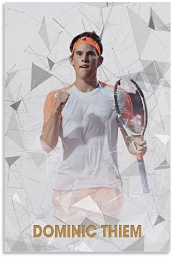 Enartly Poster auf Leinwand drucken Tennista Dominic Thiem Poster Arredamento Casa Decorativo Soggiorno Camera da letto 40 * 60cm Senza Cornice von Enartly