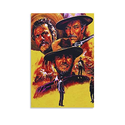 Enartly Wanddeko Poster Eli Wallach Lee Van Cleef Picture Print Modern Family Bedroom Decor Posters 60 * 80cm Senza Cornice von Enartly
