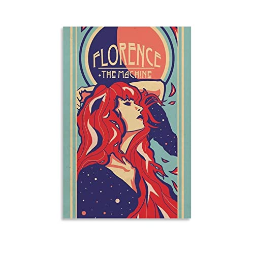 Enartly Wanddeko Poster Florence and The Machine 11 Poster,Raumdekoration, Wandkunst für Schlafzimmer, Wohnzimmer 60x90cm Kein Rahmen von Enartly