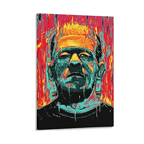Enartly Wanddeko Poster Frankenstein Poster Soggiorno Camera da letto Pittura Opera d'arte 60 * 80cm Senza Cornice von Enartly