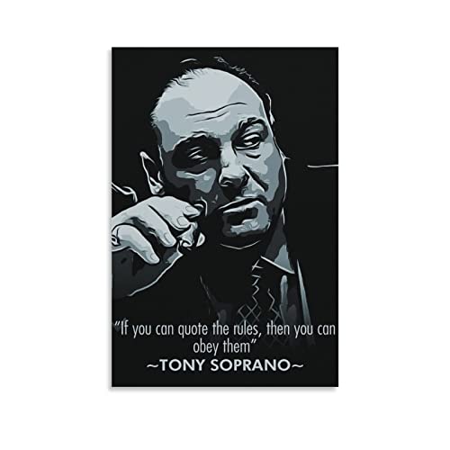 Enartly Wanddeko Poster James Gandolfini Poster su tela 60 * 80cm Senza Cornice von Enartly