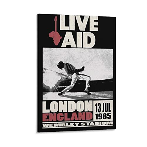 Enartly Wanddeko Poster Live Aid Wohnzimmer Poster Schlafzimmer Malerei 60x90cm Kein Rahmen von Enartly