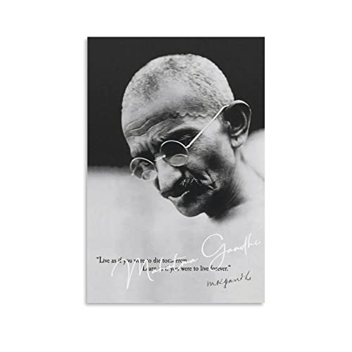 Enartly Wanddeko Poster Mahatma Gandhi 30x50cm Kein Rahmen von Enartly
