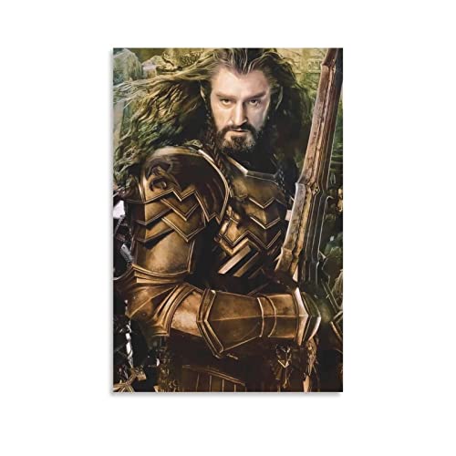 Wanddeko Poster Lo Hobbit Thorin Scudodiquercia Film Tela Arte da parete Soggiorno Poster Camera da letto Decorazione Pittura 60 * 80cm Senza Cornice von Enartly