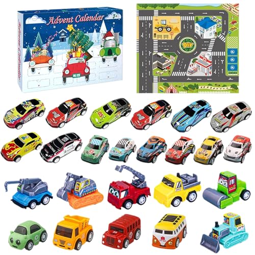 Adventskalender 2024 Kinderauto 24PCS Spielzeug Weihnachts-Countdown-Kalender, weiche Kunststoff-handgefertigte Box Weihnachtsfeier für Kinderparty Adventskalender 2024 Kinderauto 24PCS Spielzeug Weihnachts-Countdown-Kalender, weiche Kunststoff-handgefertigte Box Weihnachtsfeier für Kinderparty von Enbebamd