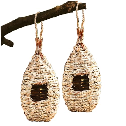 Enbebamd 2 PCs Hummingbird Nest Gras gewebt von Enbebamd