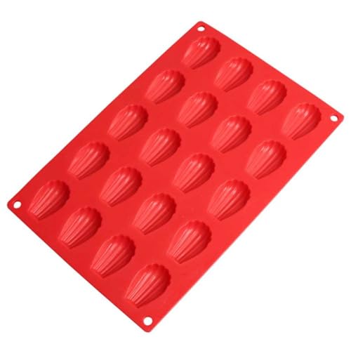 Enbebamd 20 Löcher Madeleine Kuchen Zinn Kuchenform Schimmel Silikon Dessert Backware Nicht -Stick -Werkzeug Redgoodqualität Enbebamd 20 Löcher Madeleine Kuchen Zinn Kuchenform Schimmel Silikon Dessert Backware Nicht -Stick -Werkzeug Redgoodqualität von Enbebamd