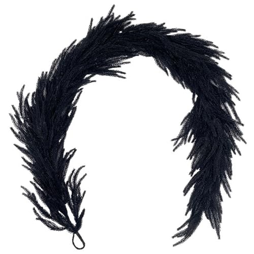 Halloween Girlande, 5, 9 Fuß Schwarze künstliche Norfolk Kiefer Girland Halloween Girlande, 5, 9 Fuß Schwarze künstliche Norfolk Kiefer Girland von Enbebamd