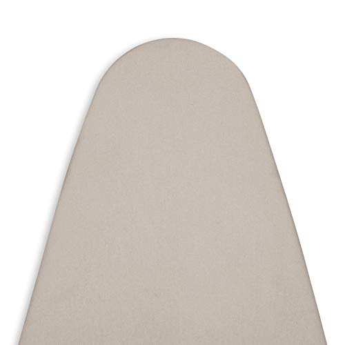 Encasa Homes Ersatzbügeltischbezug mit extra dickem 4-mm-Filzpolster - Beige - einfarbig Baumwolle, elastisch, (Passt zu Wide Standardbrettern von 125x46 cm) Wärmereflektierend von Encasa