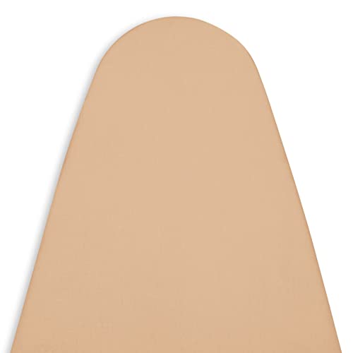 Encasa Homes Ersatzbügeltischbezug mit extra dickem 4-mm-Filzpolster - Hell beige - einfarbig Baumwolle, elastisch, (Passt zu Large Standardbrettern von 125x39 cm) Wärmereflektierend von Encasa XO