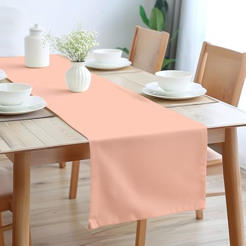 Encasa XO Table Runner Größe 32x230 cm | Baumwoll -Leinwand Stoff | Powder Pink Solid Color | Waschbarer und dauerhaft Encasa XO Table Runner Größe 32x230 cm | Baumwoll -Leinwand Stoff | Powder Pink Solid Color | Waschbarer und dauerhaft von Encasa XO