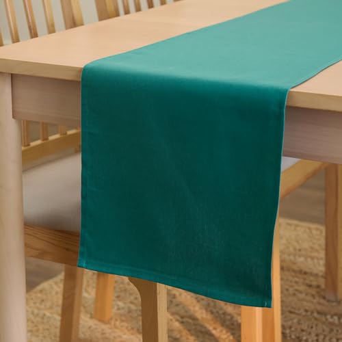 Encasa XO Table Runner Größe 32x230 cm | Baumwoll -Leinwand Stoff | Smaragd Solid Color | Waschbarer und dauerhaft Encasa XO Table Runner Größe 32x230 cm | Baumwoll -Leinwand Stoff | Smaragd Solid Color | Waschbarer und dauerhaft von Encasa XO