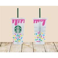 Donuts Starbucks Cup, Weihnachten, Cup Donuts Starbucks Cup, Weihnachten, Cup von EnchMoments