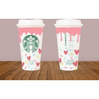 Falling in Love Custom Cup, Konfetti Starbucks Cup von EnchMoments