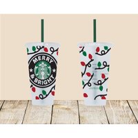 Fröhliche Und Helle Weihnachtstasse, Weihnachts-starbucks-Cup Fröhliche Und Helle Weihnachtstasse, Weihnachts-starbucks-Cup von EnchMoments