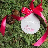 Letzte Weihnachten Als Fräulein, Junggesellinnenkugel. Braut Zum Christbaumkugeln, Weihnachtskugel Letzte Weihnachten Als Fräulein, Junggesellinnenkugel. Braut Zum Christbaumkugeln, Weihnachtskugel von EnchMoments
