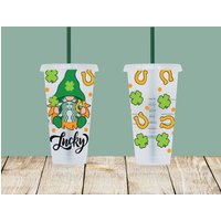 Lucky Gnome Custom Cup, St. Patrick Es Starbucks Day von EnchMoments