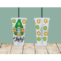 Lucky Gnome Custom Cup, St. Patrick Es Starbucks Day Lucky Gnome Custom Cup, St. Patrick Es Starbucks Day von EnchMoments
