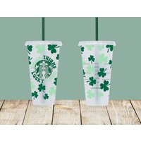 Lucky Vibes Custom Cup, St. Patrick's Starbucks Day von EnchMoments